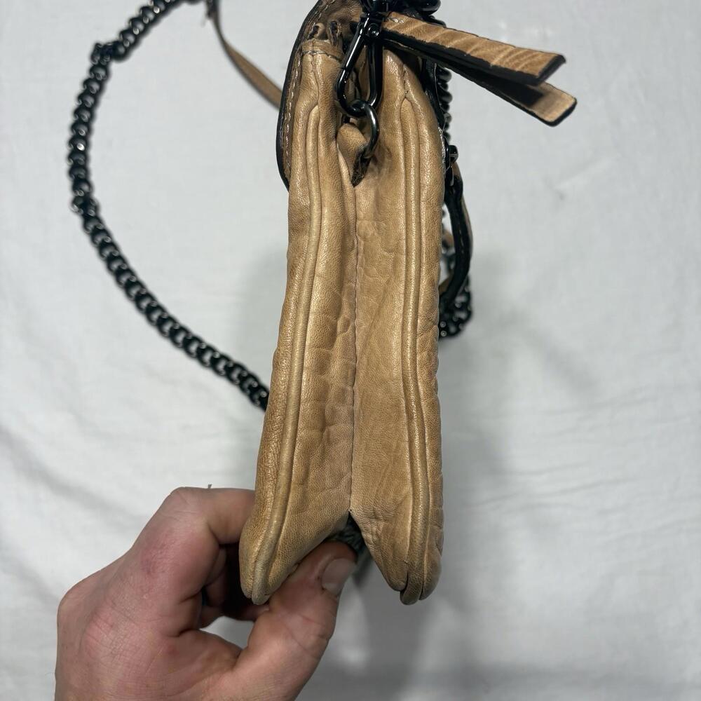 Maxon Collection Purse Tan Leather Crossbody Made in Italy Classic - Picture 6 of 16